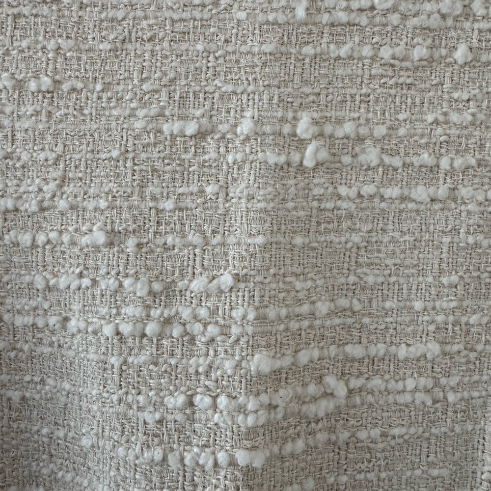 NWT BA&SH Auxane tweed mini dress long sleeve ecru size M - Picture 4 of 11